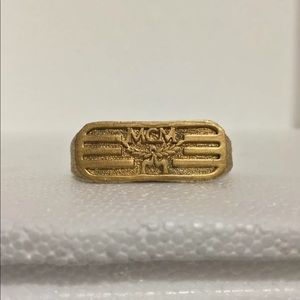 1980s Super Vintage Two Finger MCM Ring